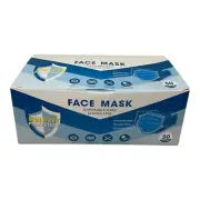50Pcs Premium Disposable Face Mask Multiple Protective Mask 3 layer Elastic Type