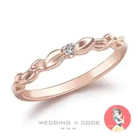 在飛比找momo購物網優惠-【WEDDING CODE】14K 鑽石女戒 迪4455玫(