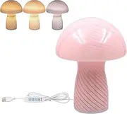 Lesser & Pavey Mushroom Lamp Pink | Stylish and Elegant Pink Mushroom-Shaped Table Lamp | Decorative Lighting for Home | Adds a Soft, Warm Glow to Living Rooms, Bedrooms, and Offices