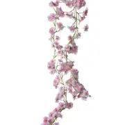 UN-REAL 180cm White and Pink Artificial Cherry Blossom Garland