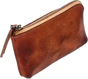 [SAFIGLE] Leather Change Purse Cards Wallet Coin Bag Money Storage Pouch Coins Organizer