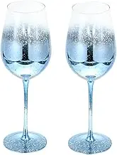 SHOWERORO 2-Piece Set Sky Crystal Wine Goblets Red Wine Cups Elegant Drinks Goblets for Events