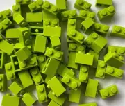50x Lego Classic 1 x 2 Building Blocks - Green