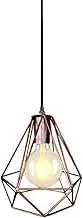 American Retro Style Flush Mount Hanging Lamp,Wrought Iron Chandelier Lampshade,E27 Base Single-Ended Pendant Light,Farmhouse Attic Living Room Ceiling Light Fixture