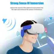 AMVR VR Silicone Ear Muffs for Oculus Quest 2 Headset, Sweatproof