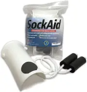 Deluxe Sock Aid - Socks Helper with Foam Handles (For Regular Socks)