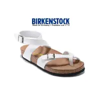 在飛比找蝦皮購物優惠-Birkenstock羅馬白色亞光 休閒皮革涼鞋