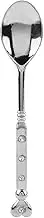 Vintage Heart Shaped Coffee Spoon Dessert Spoon Dessert Scoop STIR Spoon for BAR Home Cafe ZINC Alloy HIGH Quality (Silver)