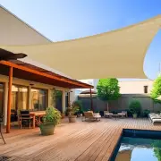 Shade&Beyond 8'x10' Sun Shade Sails Canopy Rectangle Sand 185GSM Shade Sail f...