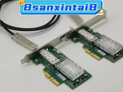 2x Mellanox MCX311A-XCAT CX311A ConnectX-3 EN Network Card W / 1* 10GbE 3M cable