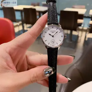 高端 浪琴LONGINES手錶進口石英表殼皮帶錶閨蜜對錶女錶經典款時尚錶