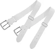 [SUPVOX] Versatile Elastic Baseball Belt Imitation Leather for Men Women Adjustable for Sizes