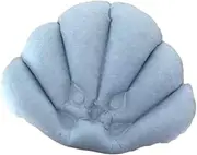 STARTIST Inflatable Bath Pillow Shell Shaped Waterproof Washable PVC Pillow Neck Support for Hotel SPA Bathroom Children Adults, Blue