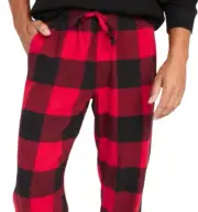 Old Navy Mens XXXL Flannel Pajama Pants Red Buffalo Plaid 3XL PJs Christmas Xmas
