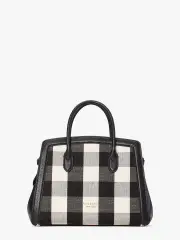 knott gingham medium satchel
