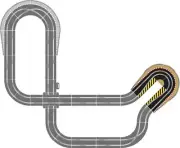 Scalextric Hairpin Curve Extension Pack 1:32 Slot Car Race Track Accessory C8195