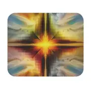 Mouse Pad (Rectangle) Soothing Colors in Black Red and Yellow Design 2, Gift