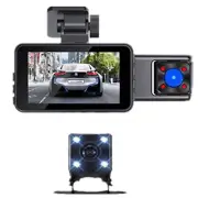 WiFi Car DVR 1080P Dash Cam Front Inside Rear Video Recorder Cameras G-sensor