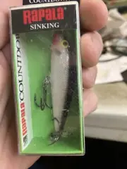 Rapala Countdown Sinking CD-7 S SILVER 2 3/4" Jerkbait fishing 1/4 oz Lure