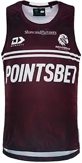 [Elite Sport Online] NRL 2024 Training Singlet - Manly Sea Eagles - Maroon - Adult - Mens