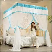 Bed Canopy Mosquito Net for 1.5m/5ft Bed, High Density Mesh Bed Curtain, Bedroom Decor Luxury Bed Canopy (Color : Style 3, Size : 150x200x200cm)