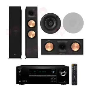 【ONKYO】TX-SR494+R-600F+R-50C+CS-16CII(7.2聲道環繞擴大機+古力奇五聲道喇叭組)