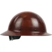 Fiberglass Full Brim Hard Hat with Wheel Ratchet