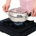 Deep Fryer Pot, Tempura Frying Pan, Stove Top, 9” x 5.5”, 114 Oz (3.6 Qt), 304 S