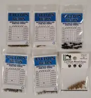 Hareline Cyclops Bead Eyes; sz 5/32; 6 packs; Gold, Black, Nickel, Brass