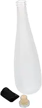 GRIRIW 1Pc Simple Frosted Wine Bottle Elegant Brewing Bottle for Fruit Wine Reusable Storage Design for Home Decor and Gifting