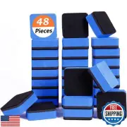 Dry Erase Erasers, 48 Pack Magnetic Whiteboard Eraser Chalkboard Eraser Dry E