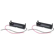 2x Parallel Battery ABS Plastic Holder/Case/Storage w/ 150mm Lead for 1x 18650