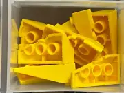LEGO Parts - Yellow Wedge 4 x 2 Triple Left - No 43710 - QTY 10
