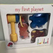BATTAT My First Playset New in Box Plastic Rattles Cups Spinning Balls Keys