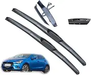 Front Windscreen Wiper Blades Brushes U Type J Hook Car Accessories,For Mazda 2,For Demio DY DE DJ 2002~2015 2016 2017 2018 2019