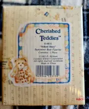 1993 Cherished Teddies SETH September Bear SCHOOL DAYS - Brand New in Box