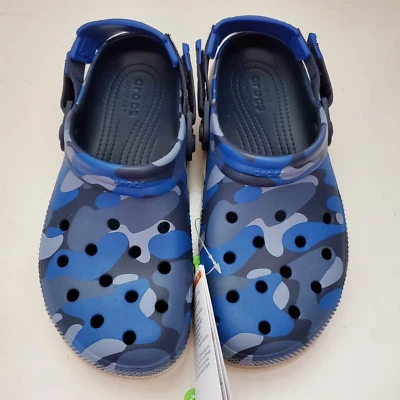 Crocs Duet Max II 2 Camo Redux Clog M7/W9 Navy Stucco Unisex Casual Sandal