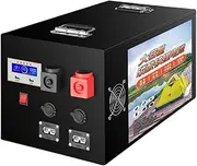 DEFGHIJ 12V 100Ah 150Ah 250Ah 300Ah LiFePO4 Battery Lithium Iron Phosphate Battery 5000+ Deep Cycles for Home Use Emergency Outage Travel RV Trip Solar Street Light Maintenance(100Ah)