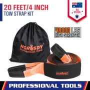 Autofonder 6M x 4” Heavy Duty 4WD Snatch Strap Tow Strap Recovery Kit 12T