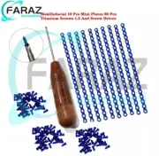 19 Pcs Titanium Blue Maxillofacial Plates 2-20 Hole 1.5mm FA surgical orthopaedi