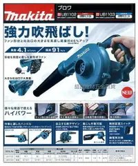 在飛比找樂天市場購物網優惠-【台北益昌】全新款 日本 牧田 Makita UB1103 