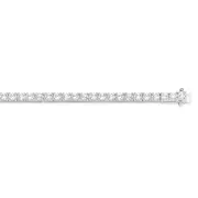 Silver 3mm Cz 4 Claw Tennis Bracelet in Clear