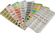 60 PCs Medium (30x15mm) Personalised Name Stickers, School Book Vinyl Label