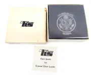 5J Hall Schuman United States Senate Black Lucite Paperweight w/ Emblem NEW