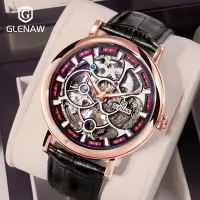 在飛比找露天拍賣優惠-【潮裡潮氣】格倫新款男士機械運動手錶機械錶男錶時尚夜光手錶G