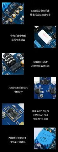 解碼器 羅德雨DA10 雙核心ES9038 DSD512 藍牙5.1 解碼器 DAC 耳放 LDAC