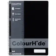 ColourHide A4 Notebook 120 Pages Black