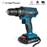 Cordless Impact Drill Home 21V Electric Screwdriver 2 Speed Mini 1500 Mah 18650