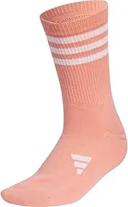 [adidas] Crew Length Three Stripe Cushion Socks