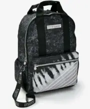 Justice Collection X Tie Dye Black White Silver Backpack New!
